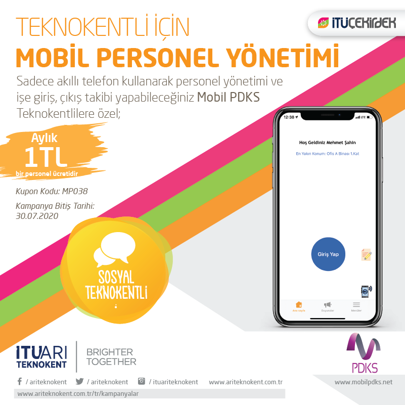 Teknokentli için Mobil Personel Yönetimi