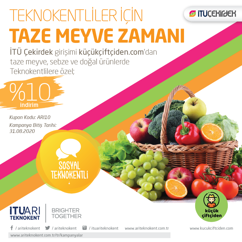Teknokentliler için Taze Meyve Zamanı