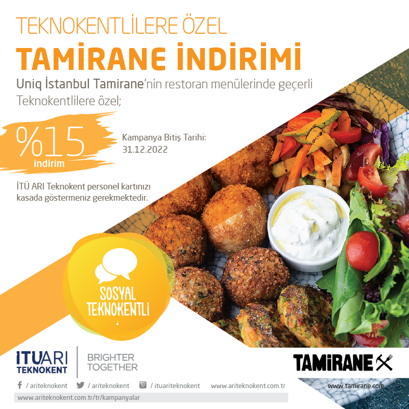 Teknokentliler Özel Tamirane İndirimi