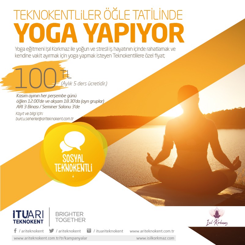 Teknokentliler Öğle Tatilinde Yoga Yapıyor