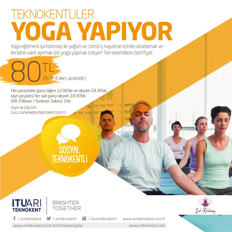 Teknokentliler Öğle Tatilinde Yoga Yapıyor 