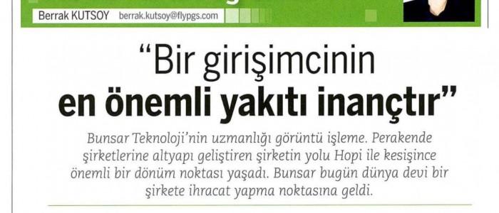BİR GİRİŞİMCİNİN EN ÖNEMLİ YAKITI İNANÇTIR.