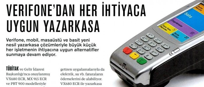 VERIFONE'DAN HER İHTİYACA UYGUN YAZARKASA